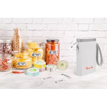 PEACH PE-110 etiketiprinteri vahetusrullid — 3 rulli, värvid B/C/Y