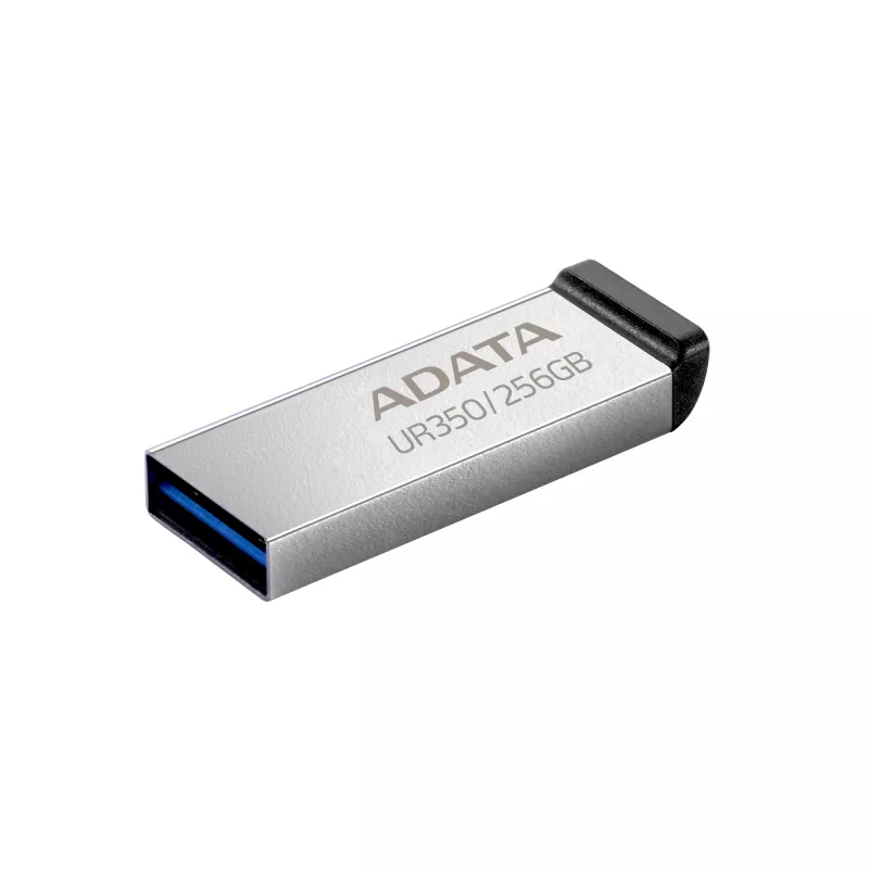 ADATA UR350 USB-mälupulk 256 GB USB Type-A 3.2 Gen 1 (3.1 Gen 1) Must, Hõbedane