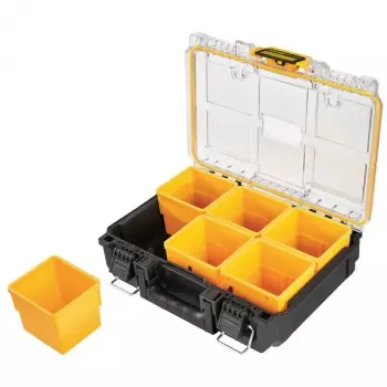 Tööriistakast DeWALT ToughSystem 2.0 Must Läbipaistev Kollane 6 taskuga
