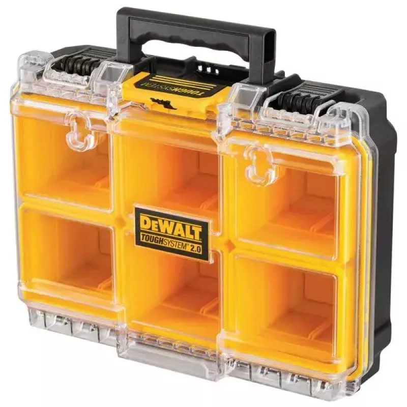 Tööriistakast DeWALT ToughSystem 2.0 Must Läbipaistev Kollane 6 taskuga