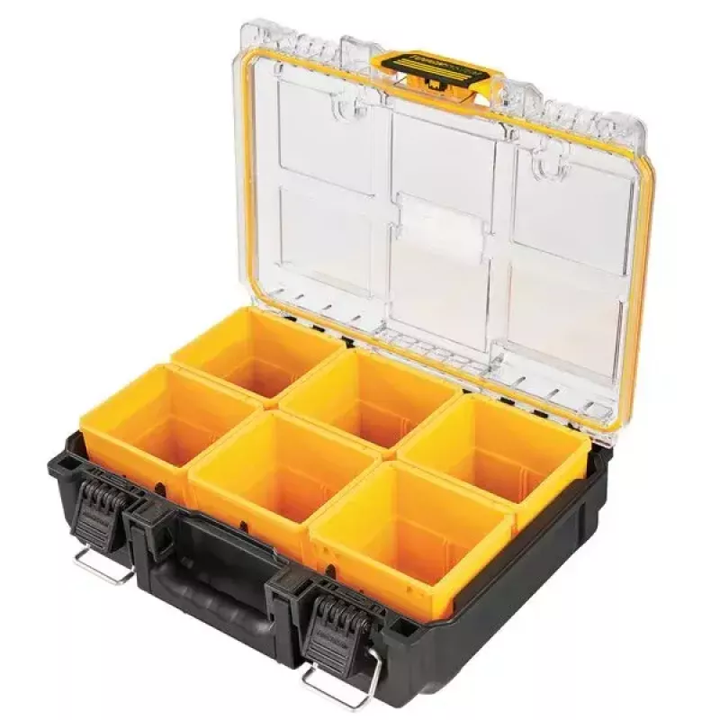 Tööriistakast DeWALT ToughSystem 2.0 Must Läbipaistev Kollane 6 taskuga