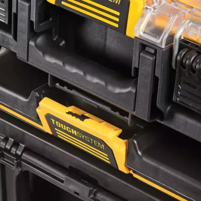 Tööriistakast DeWALT ToughSystem 2.0 Must Läbipaistev Kollane 6 taskuga