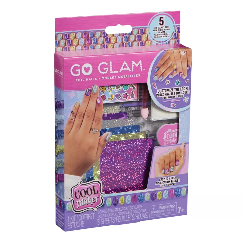 Cool Maker, Mix & Mani foolküünte komplekt 6 fooliumlehe ja kleebisega 5 isetegemismaniküüriks (pakend võib erineda), kunsti- ja meisterdamismänguasjad lastele alates 7. eluaastast