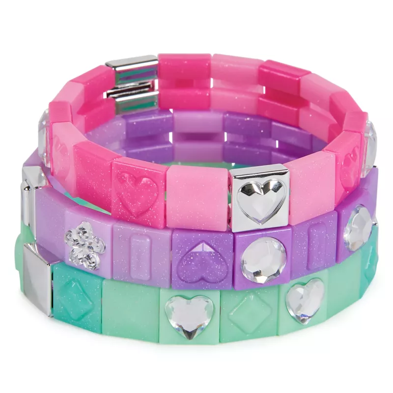 Cool Maker, PopStyle laienduspakett, käevõrude valmistamise komplekt, üle 50 vääriskivi helme, valmistab 3 (pakend võib erineda), kunsti- ja käsitöö ehtekomplekt, laste mänguasjad alates 7. eluaastast