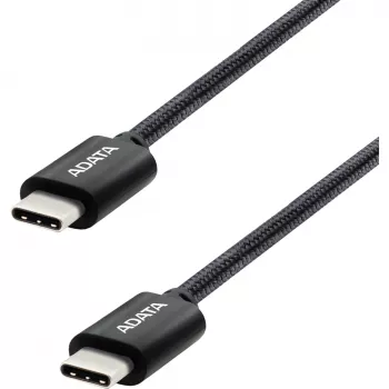 USB-C–USB-C kaabel ADATA CACC-100PN-BK, USB 2.0, 1 m, must