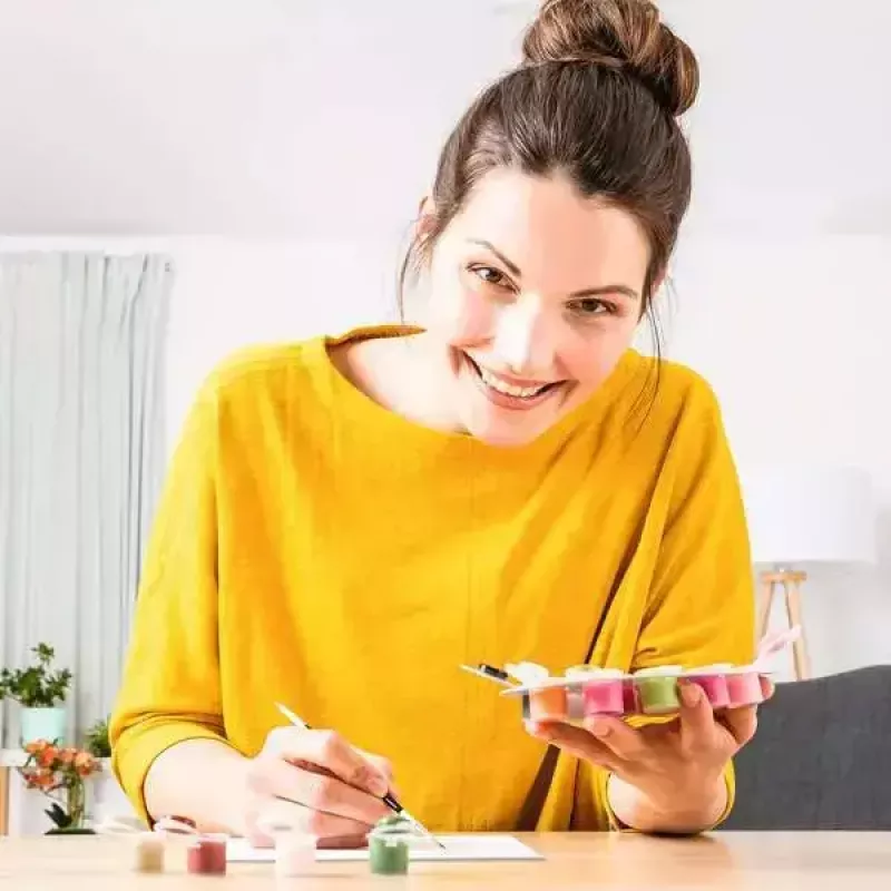 Maalimiskomplekt Ravensburger CreArt – Majakas mere ääres, loominguline numbrite järgi maalimise komplekt