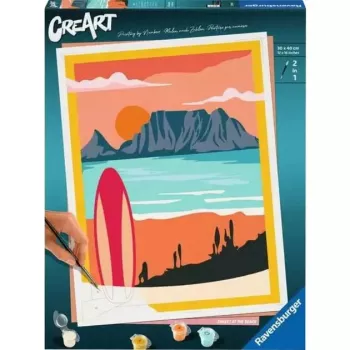 Ravensburger Painting CreArt 'Päikeseloojang rannal' mudel 23898 — värvimiskomplekt numbrite järgi täiskasvanutele ja noorukitele