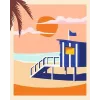 Maalimiskomplekt Ravensburger CreArt Beach - Cottage, mudel 23896, sisaldab lõuendit ja värve