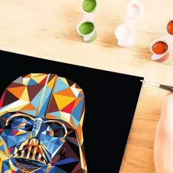 Meisterdamiskomplekt Ravensburger CreArt Star Wars – Darth Vader, mudel 23731, värvimine numbrite järgi