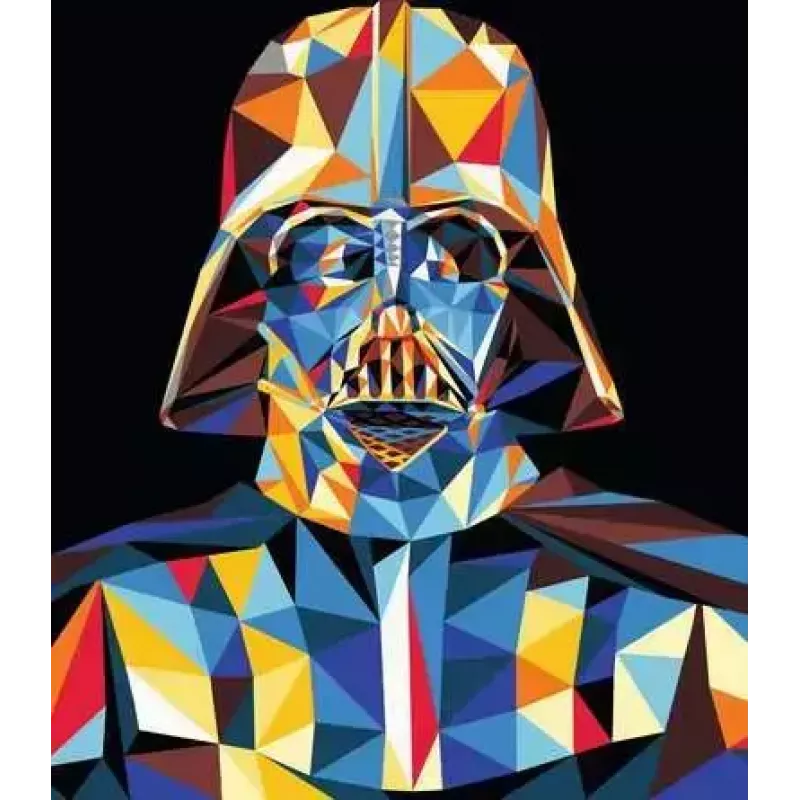 Meisterdamiskomplekt Ravensburger CreArt Star Wars – Darth Vader, mudel 23731, värvimine numbrite järgi