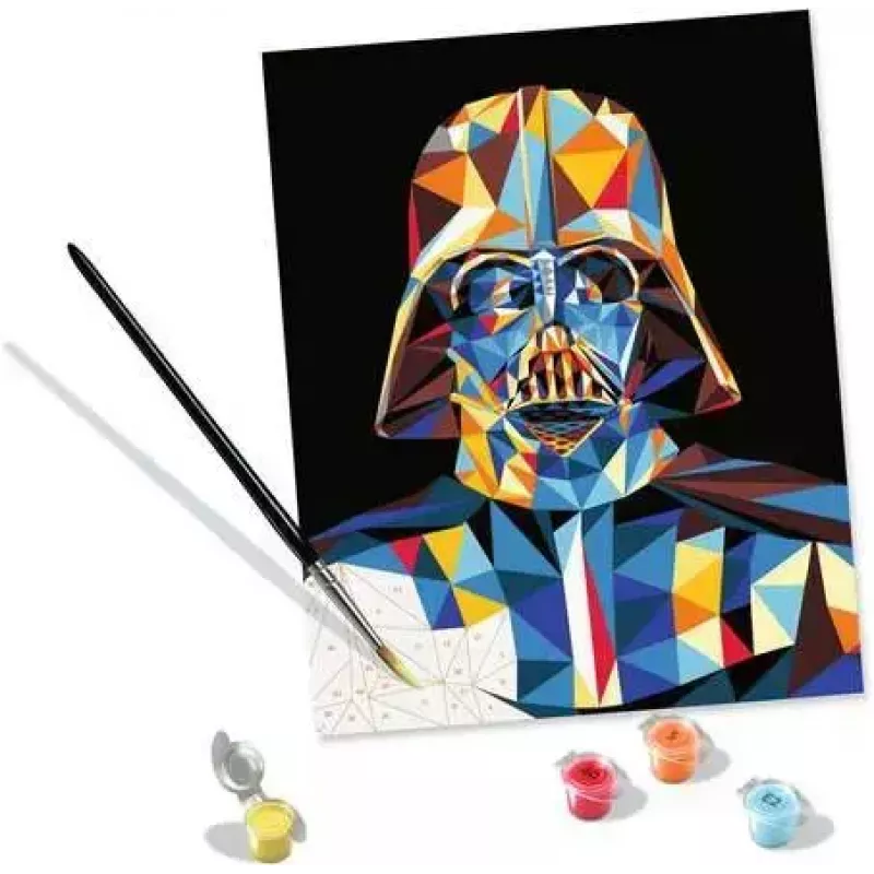 Meisterdamiskomplekt Ravensburger CreArt Star Wars – Darth Vader, mudel 23731, värvimine numbrite järgi