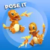 MEGA Pokémon Build & Show Charmander mänguasjade ehituskomplekt, 4 tolli kõrge,