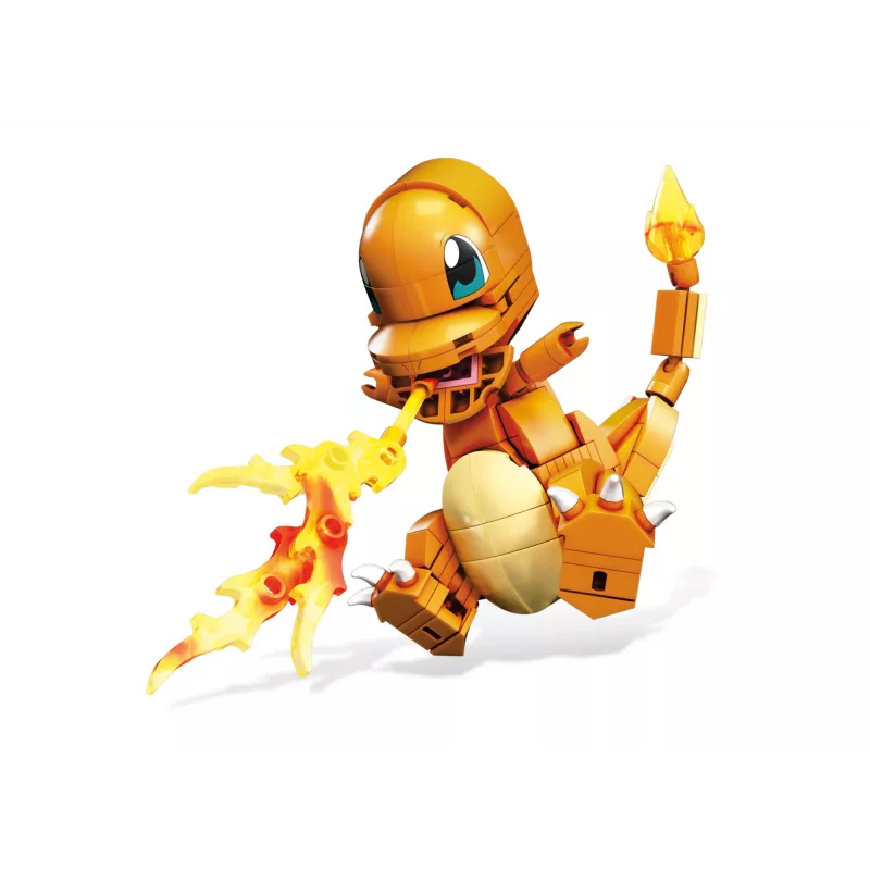 MEGA Pokémon Build & Show Charmander mänguasjade ehituskomplekt, 4 tolli kõrge,
