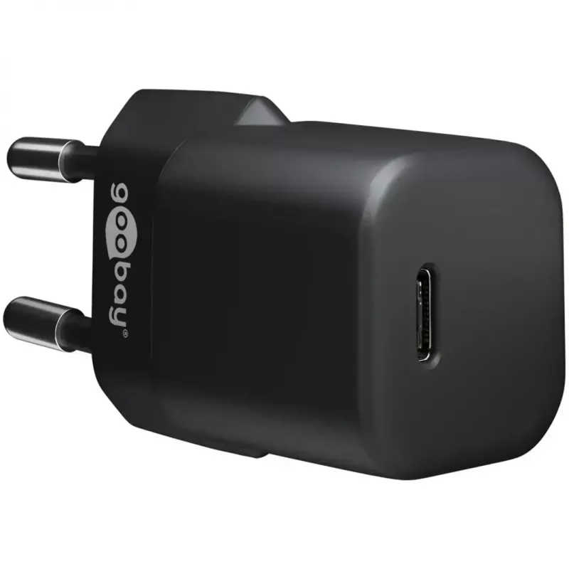 Laadija GOOBAY 61083 20W PD 1 m kaabliga — USB-C toiteadapter, 20 W väljund