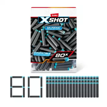 XSHOT Excel nooleviske täitepakk (80 noolt) ZURU