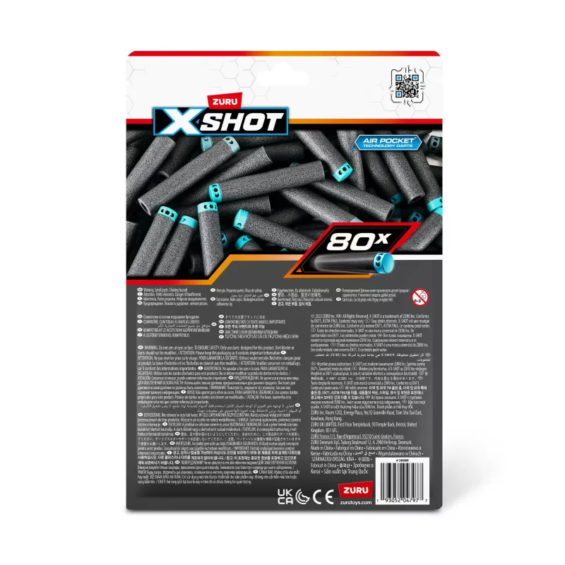 XSHOT Excel nooleviske täitepakk (80 noolt) ZURU