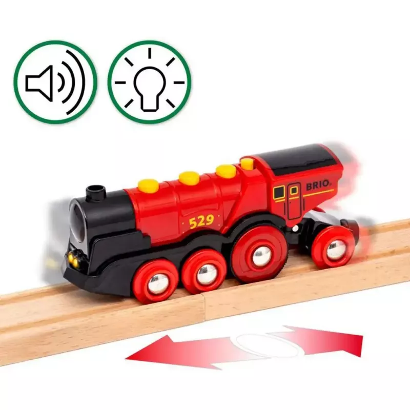 Ravensburger BRIO World punane Lola talu rongikomplekt – puidust mängurong