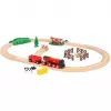 Ravensburger BRIO World punane Lola talu rongikomplekt – puidust mängurong