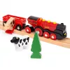 Ravensburger BRIO World punane Lola talu rongikomplekt – puidust mängurong