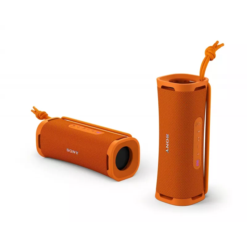 Kaasaskantav Bluetooth-kõlar Sony ULT FIELD 1 — monotorukujundus, 30 W RMS (20 W bassikõlar + 10 W tweeter), IP67, 12-tunnine aku, Bluetooth 30 m, must