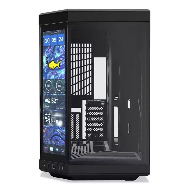 Arvuti korpus HYTE Y70 touch infinite Midi Tower Must