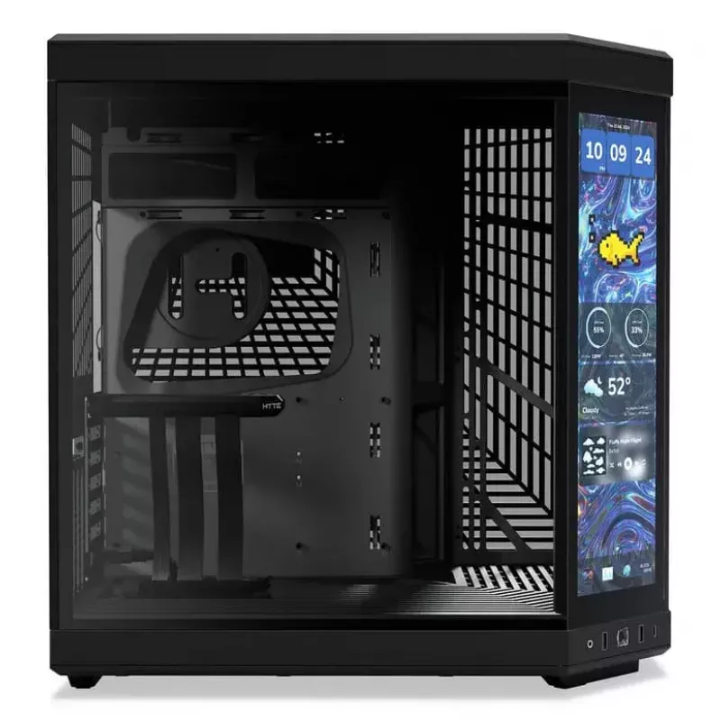 Arvuti korpus HYTE Y70 touch infinite Midi Tower Must
