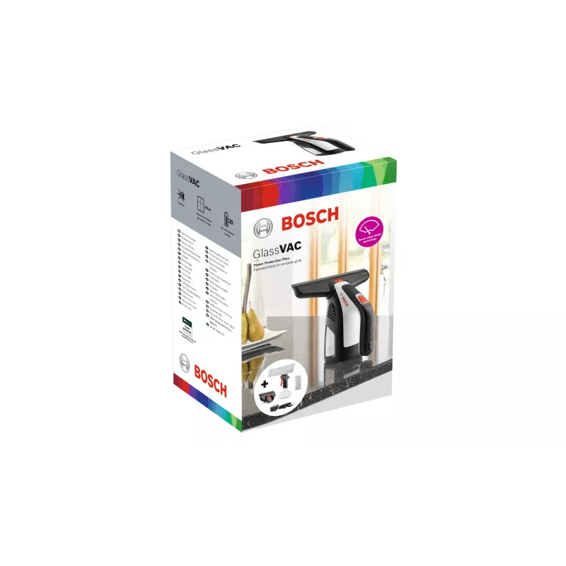 Bosch GlassVAC elektriline aknapesur 0,1 l must, punane, hõbedane