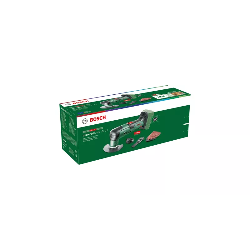 Bosch UniversalMulti 18V-32 Must, roheline 19000 OPM