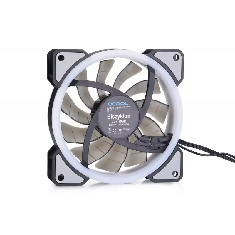 Ventilaator Alphacool Eiszyklon Aurora LUX Digital RGB 12 cm läbipaistev