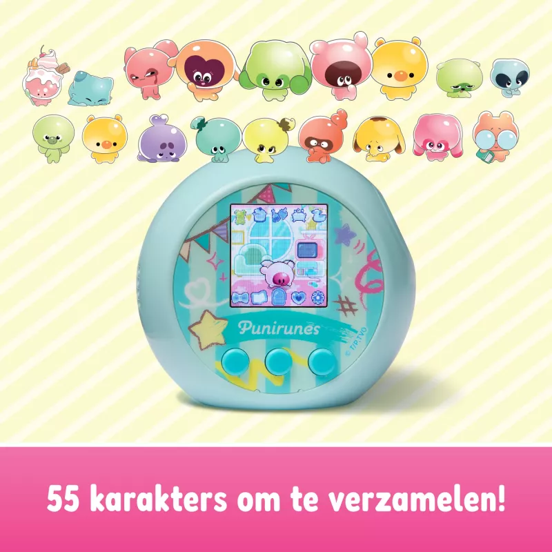 Punirunes, interaktiivne digitaalne mänguasi 55 pigistatava tegelasega, reageerib puudutusele, värviline ekraan, laste mänguasi vanusele 5+