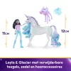 Unicorn Academy, Layla & Glacier koos 2 aksessuaari ja juustööriistaga, nukud ja ükssarvemänguasjad tüdrukutele vanuses 4+