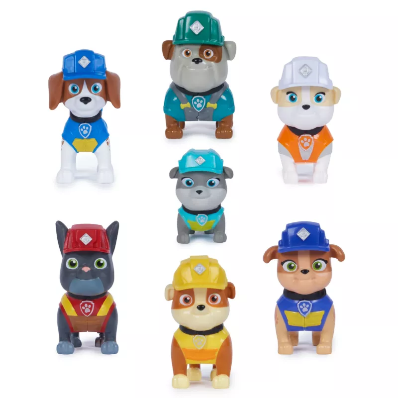 Rubble & Crew, mängufiguuride kingituspakend, 7 kogutava märulifiguuriga, laste mänguasjad poistele ja tüdrukutele alates 3. eluaastast