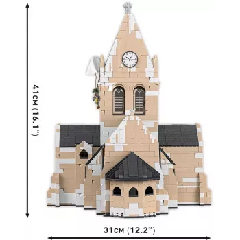 Ehitusklotsid Cobi Sainte-Mère-Église Church 2280 tk 10 aastat