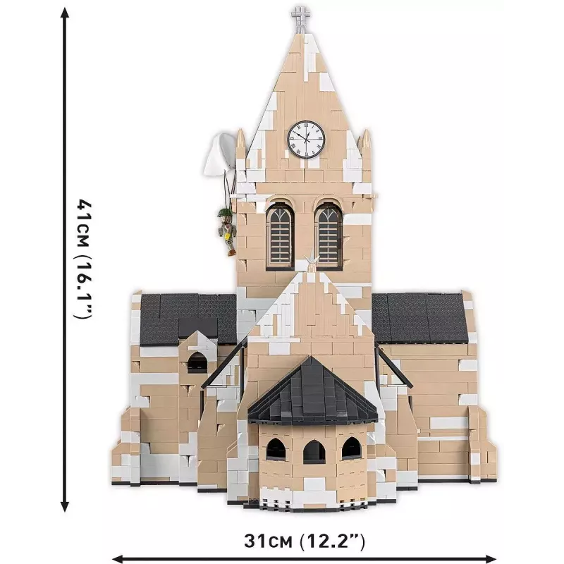 Ehitusklotsid Cobi Sainte-Mère-Église Church 2280 tk 10 aastat