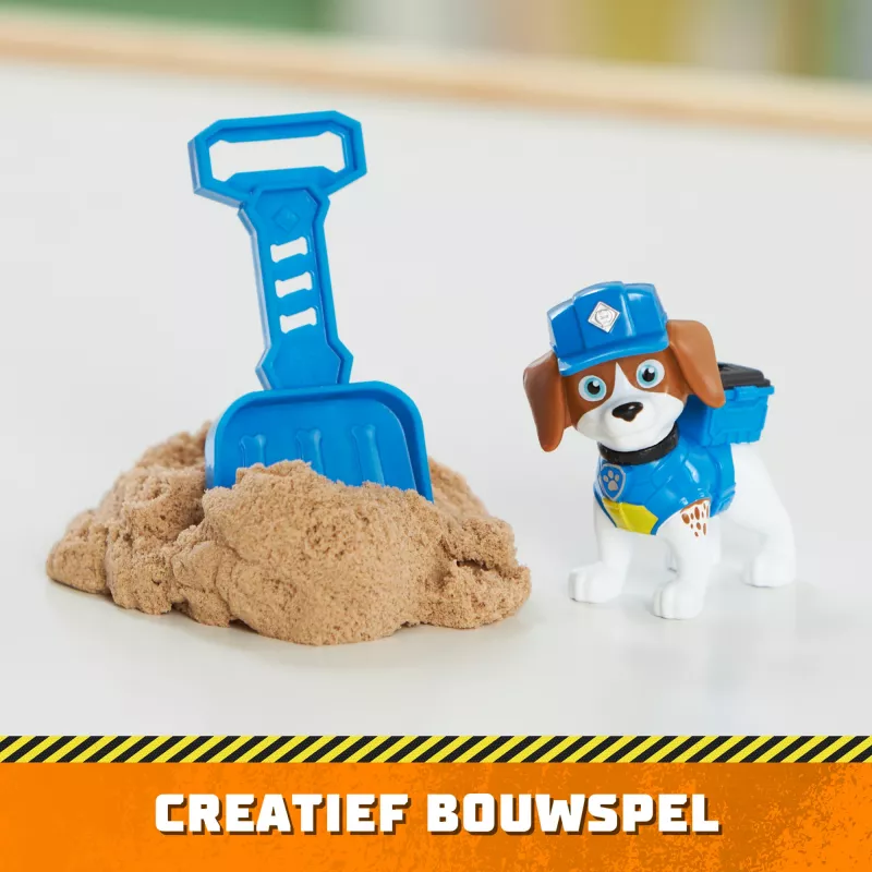 Rubble & Crew, Chargeri ja Wheeleri märulikujud, koos Kinetic Build-It liivaga ja 2 ehitustööriistaga, PAW Patrol laste mänguasjad poistele ja tüdrukutele alates 3. eluaastast
