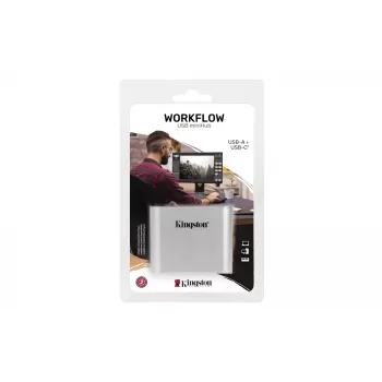 Kingston Technology USB 3.2 Gen 1 Workflow 5G USB-A ja USB-C miniHub
