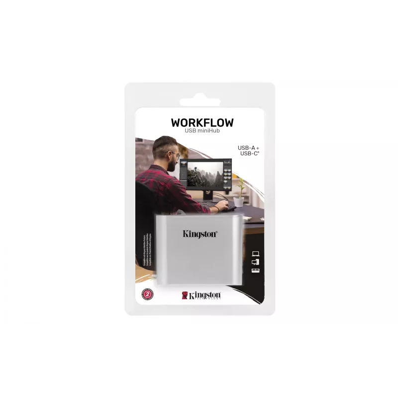 Kingston Technology USB 3.2 Gen 1 Workflow 5G USB-A ja USB-C miniHub