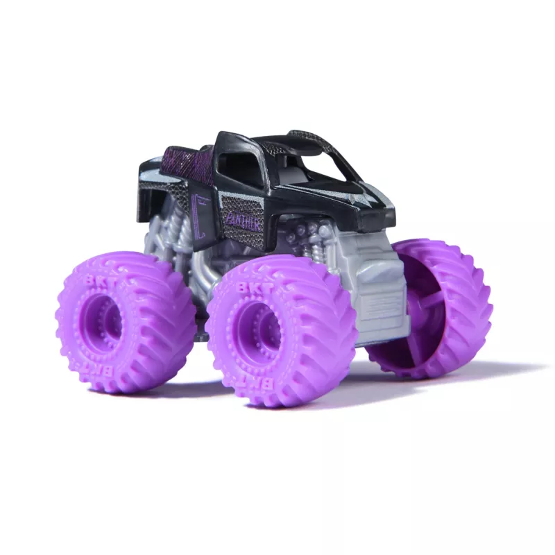 Monster Jam, Marvel Mini Monster Truck 3-pakk, Must Panther, Captain America, Iron Man survevalust monsterautod, mõõtkava 1:87, laste mänguasjad poistele alates 3. eluaastast