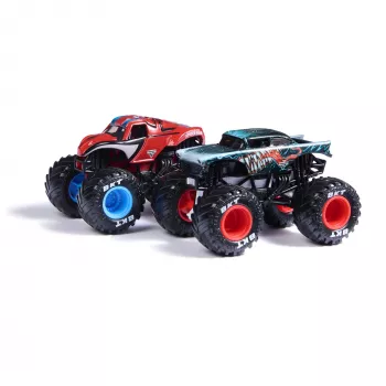 Monster Jam, Marvel Official Iron Man Vs. War Machine Die-Cast Monster Trucks, 1:64 mõõtkavas, laste mänguasjad poistele ja tüdrukutele vanuses 3 ja vanemad