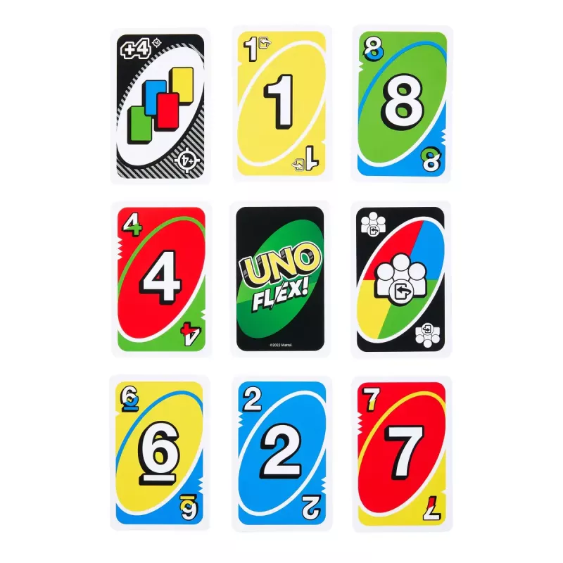 Kaardimäng MATTEL Games UNO Flex — Mahapanemise kaardimäng, vanusele 7+