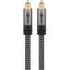 Digitaalne optiline helikaabel WENTRONIC Goobay 65305 TOSLINK-TOSLINK 2 m, vask, kullatud kontaktidega, must/hall