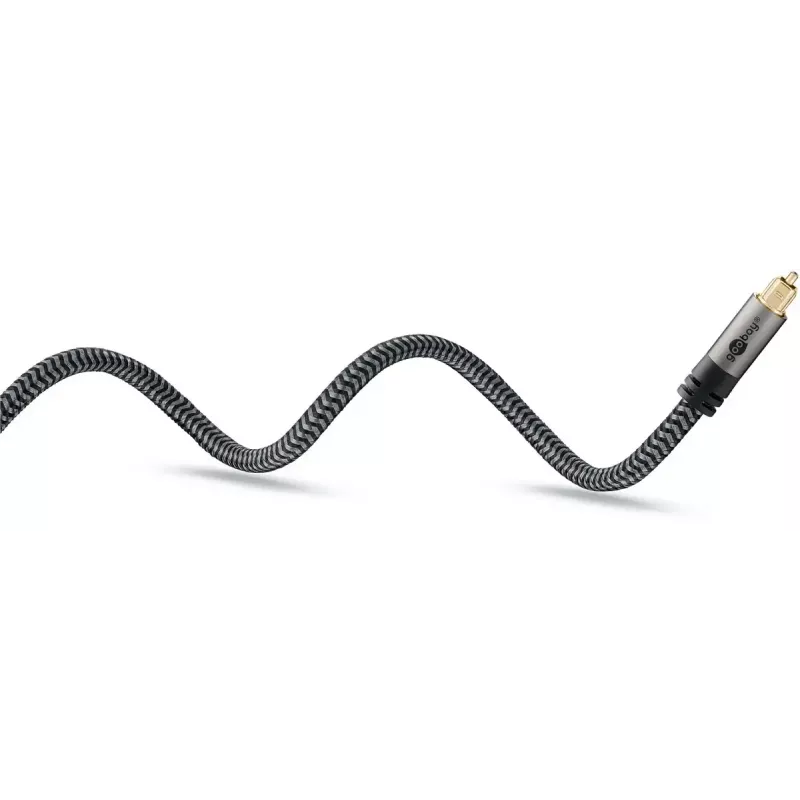 Digitaalne optiline helikaabel WENTRONIC Goobay 65305 TOSLINK-TOSLINK 2 m, vask, kullatud kontaktidega, must/hall