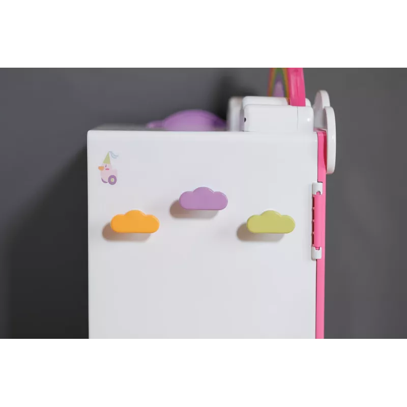 Nukuriidekapp zapf creation BABY born Rainbow Wardrobe — nukkudele, valgusefektid, vajab 3×AAA patareid, soovitatav vanus 3+