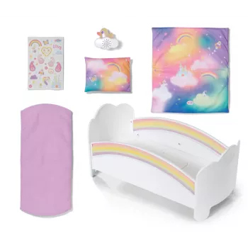 Nukuvoodi ZAPF creation BABY born Rainbow Bed 835999 43 cm nukkudele