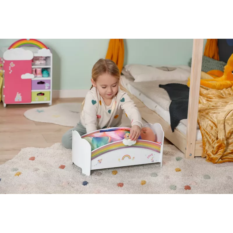 Nukuvoodi ZAPF creation BABY born Rainbow Bed 835999 43 cm nukkudele
