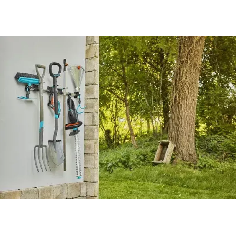 Gardena 3509-20 aiatööriistade hoiustamisrest Seinale kinnitatav Plast Kumm Teras