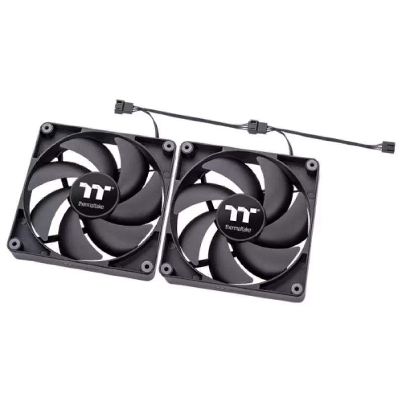 THERMALTAKE PC jahutusventilaator - CT140 - 14 cm - Must - 2 pakk