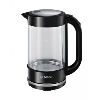 Boschi elektriline veekeetja TWK70B03 1,7 L, 2400 W, klaaskorpus, must/läbipaistev