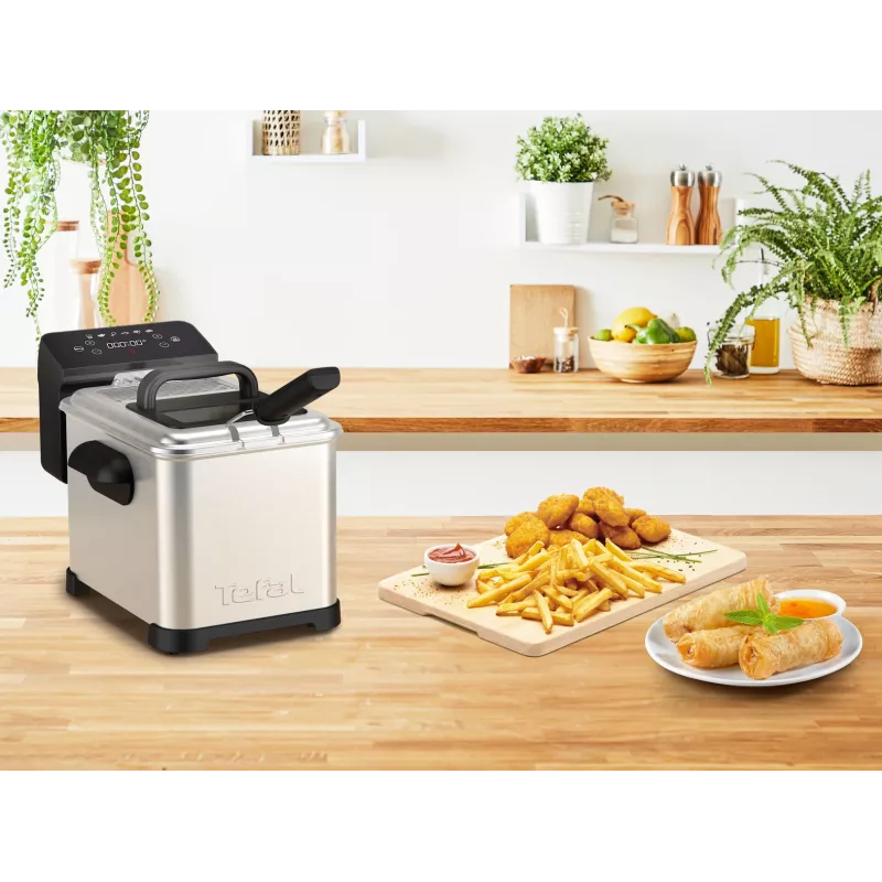 Tefal Family Pro FR507D Single 4 L eraldiseisev 2400 W fritüür roostevabast terasest