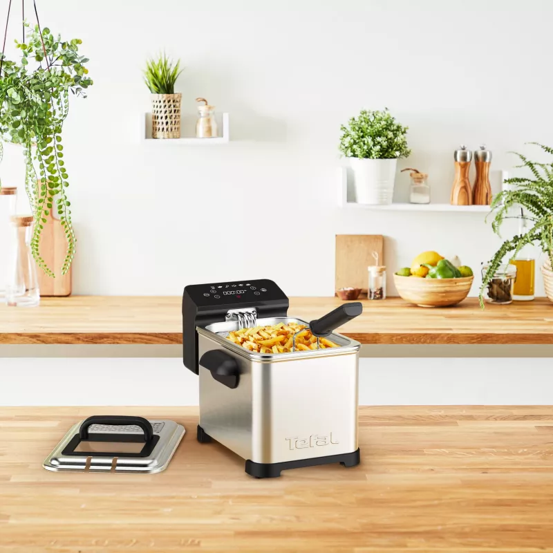 Tefal Family Pro FR507D Single 4 L eraldiseisev 2400 W fritüür roostevabast terasest